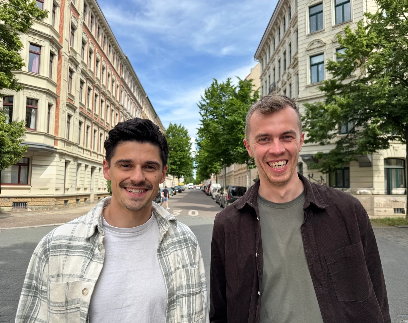 Henning und Julian in Leipzig
